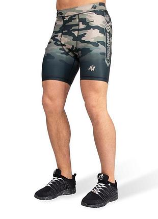 Мужские спортивные шорты gorilla wear franklin shorts - army green camo xxxl  / xxl / xl