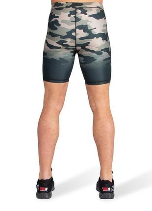 Мужские спортивные шорты gorilla wear franklin shorts - army green camo xxxl  / xxl / xl2 фото