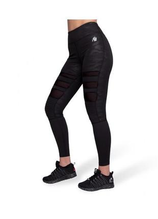Легінси тайтсы gorilla wear savannah biker tights army black camo l, xl