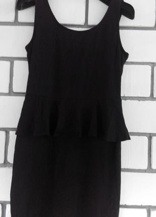 Котонове чорне плаття; new look; m/l3 фото