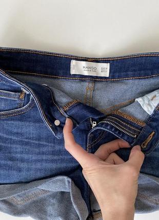 Женские джинсовые шорты xs mango + топ bershka xs для девочки подростка5 фото