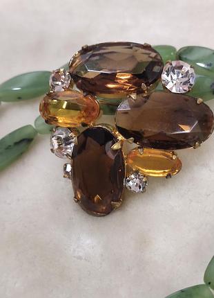 Брошь винтаж, чехословакия.