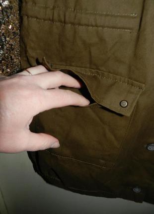 Куртка-френч,хакі,мілітарі з золотими рукавами-паєтками,великобританія5 фото