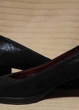 Эстетичные благородные формальные кожаные туфельки- лодочки ara германия 37 1/2 р.1 фото