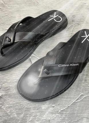 Мужские шлепанцы (вьетнамки) черные кожаные (шлепки из натуральной кожи черного цвета) - мужская обувь на лето