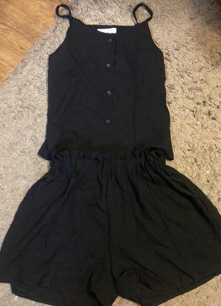 Костюм літній літній костюмчик шорти майка шифоновий