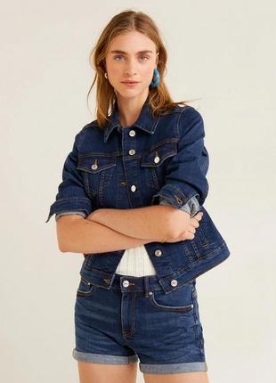 Базовые джинсовые шорты от mango, 36р, оригинал, испания