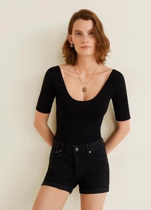 Базовые джинсовые шорты от mango, 34, 36р, оригинал, испания
