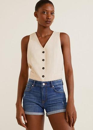 Базові джинсові шорти від mango, 40р, оригінал, іспанія