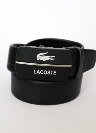 Чоловічій ремінь lacoste (чорний)