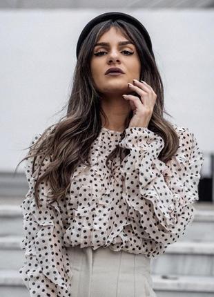 H&m дизайнерская блуза massimo valli пудра lenne