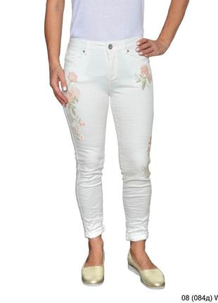 Джинсы женские. размеы: 42-48. цвета: белый, розовый. стильные женские джинсы. молодежные джинсы.4 фото