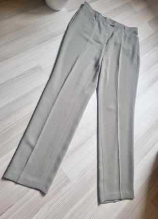 Класичні літні легкі брюки gerry weber зі стрілами хакі батальні9 фото