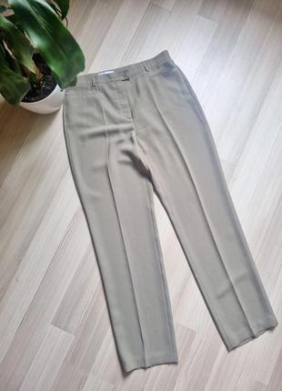 Класичні літні легкі брюки gerry weber зі стрілами хакі батальні1 фото