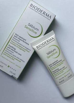 Bioderma sébium sensitive заспокійливий засіб для проблемної шкіри обличчя