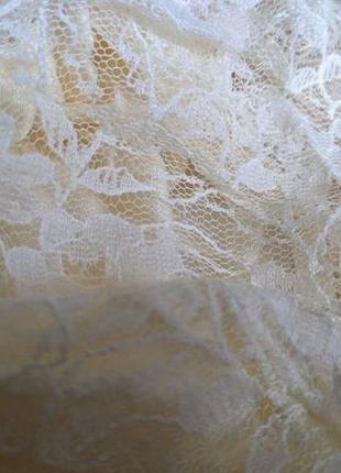 Нежная кружевная двойная блузка из натуральной ткани3 фото