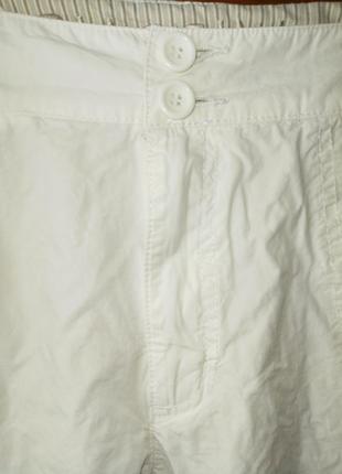 Штаны брюки котоновые лёгкие тонкие белоснежные7 фото