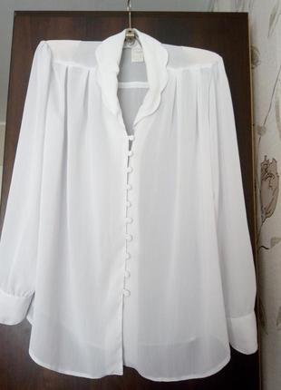 Блуза шифоновая с длинным рукавом