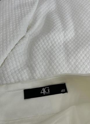Костюм юбка белый италия gizia 4g 40 оригинал4 фото