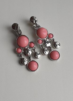 Коипсы біжутерія в металі срібного тони