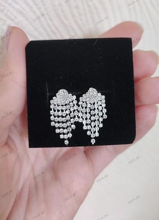 Сережки стрази срібло, дивіться більше біжутерії в моїх оголошеннях