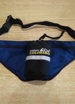 Поясная сумка с карманом под бутылку high colorado бананка велосумка