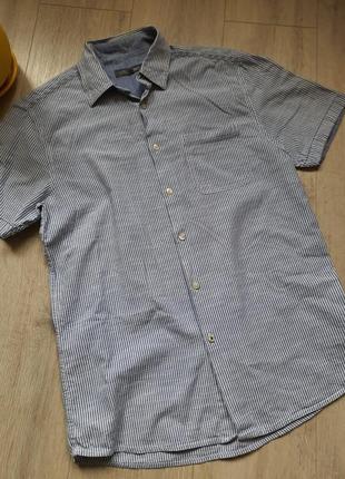Сорочка рубашка мужская шведка хлопок marks&spencer2 фото
