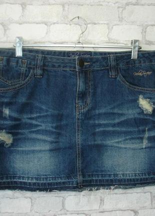 Коротка джинсова спідниця з дірками " urban surface "