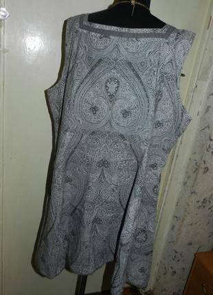 Натуральная-100% хлопок,асимметричная туника-блузка,бохо,большого размера,tredy3 фото