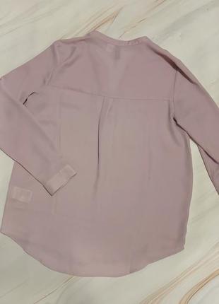 Полупрозрачная блузка h&m лилового цвета2 фото