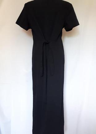 Чорне плаття-сафарі📌сорочка на гудзиках спереду migros(розмір 40-42)2 фото