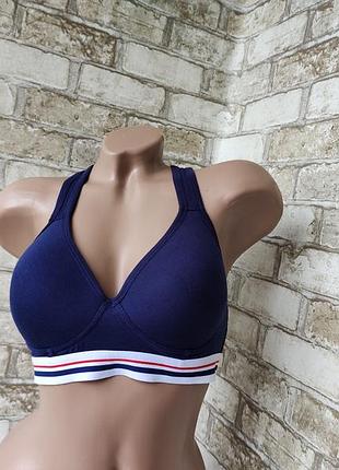 Хлопковый спортивный топ