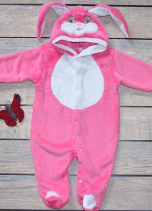 ✅комбінезон махровий "зайчик" 68-74
