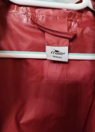 Ветровка дождевик куртка crane германия цвета пыльной розы7 фото