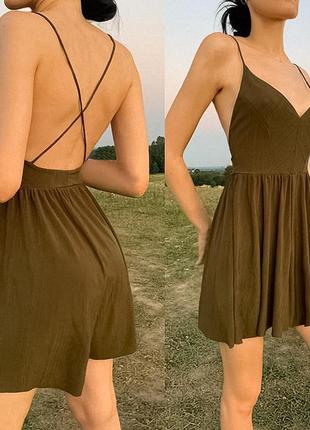 Нове плаття з шортиками в стилі сафарі zara 🤎 з вимірами1 фото
