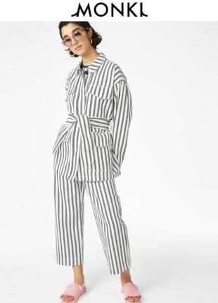 Жакет оверсайз в смужку monki
