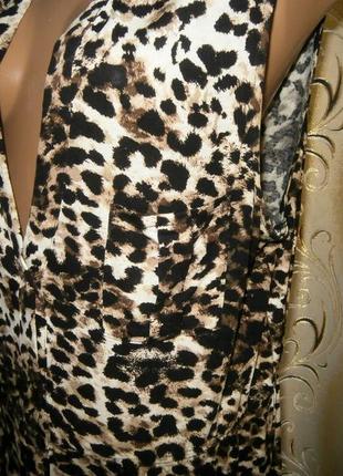 Женское платье с леопардовым принтом h&m3 фото