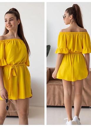 Модний літній комбінізон для дівчаток