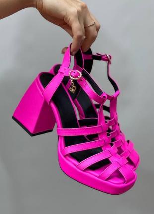 Дизайнерскі неонові босоніжки massive натуральна шкіра 🔰 дизайнерские босоножки массивные неоновые кожа натуральная