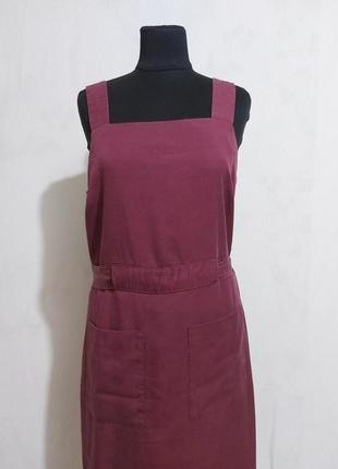 Платье, сарафан  с целюлозы(100%)  квадратный вырез  прямой крой ,    oliver bonas2 фото