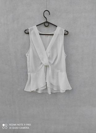 Нова біла блуза без рукавів розмір uk 12