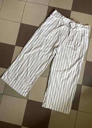 Штани в смужку кльош asos