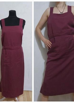 Платье, сарафан  с целюлозы(100%)  квадратный вырез  прямой крой ,    oliver bonas