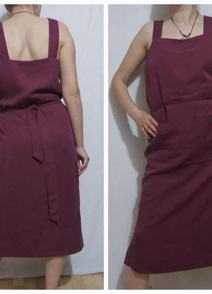 Платье, сарафан  с целюлозы(100%)  квадратный вырез  прямой крой ,    oliver bonas8 фото