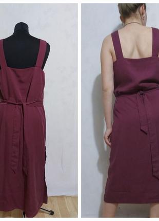 Платье, сарафан  с целюлозы(100%)  квадратный вырез  прямой крой ,    oliver bonas6 фото