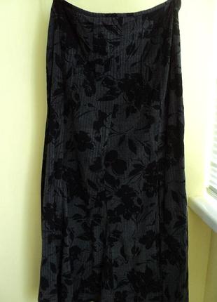 Тепла спідниця максі розмір 50-52