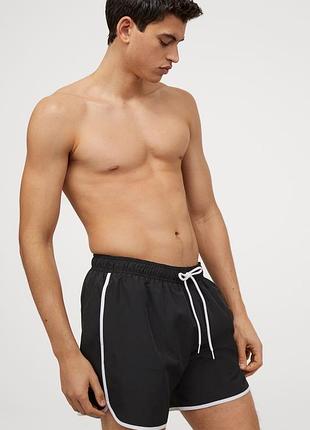Шорти чоловічі h&m, колір чорний😍 шорты плавки