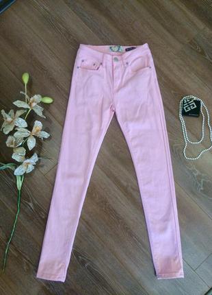 Милые розовые джинсы skinny