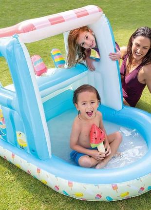 Дитячий надувний басейн ігровий магазинчик морозива2 фото