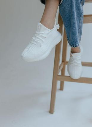 Кросівки yeezy boost 350 all white кроссовки4 фото